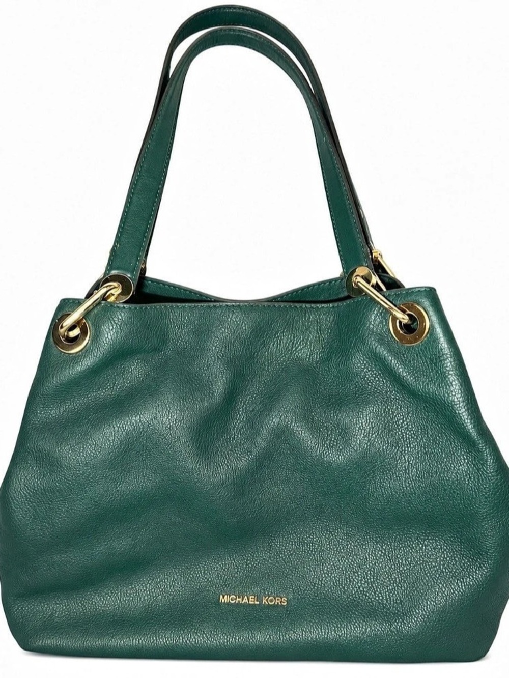 Michael Kors Raven Large Hobo Shoulder Bag Dark Emerald Green
